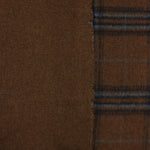 Load image into Gallery viewer, Walnut/Espresso/Sky Blue Melton Double Weave Wool | By The Half Yard
