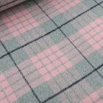 Load image into Gallery viewer, Pink/Gray/Black Plaid Melton Double Weave Wool | By The Half Yard
