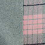 Load image into Gallery viewer, Pink/Gray/Black Plaid Melton Double Weave Wool | By The Half Yard
