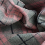 Load image into Gallery viewer, Pink/Gray/Black Plaid Melton Double Weave Wool | By The Half Yard

