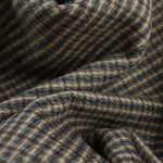 Load image into Gallery viewer, Denim/Linen/Cinnamon Box Plaid Melton Double Weave Wool | By The Half Yard
