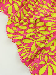 Load image into Gallery viewer, Venus Pink &amp; Lemongrass Sea Dreamer Nylon Spandex | Designer Deadstock
