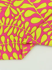 Load image into Gallery viewer, Venus Pink &amp; Lemongrass Sea Dreamer Nylon Spandex | Designer Deadstock
