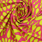 Load image into Gallery viewer, Venus Pink &amp; Lemongrass Sea Dreamer Nylon Spandex | Designer Deadstock
