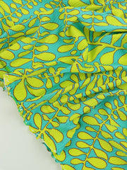 Load image into Gallery viewer, Mint &amp; Lemongrass Sea Dreamer Nylon Spandex | Designer Deadstock
