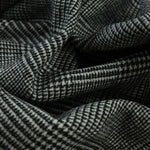 Load image into Gallery viewer, Black &amp; White Houndstooth Melton Double Weave Wool | By The Half Yard
