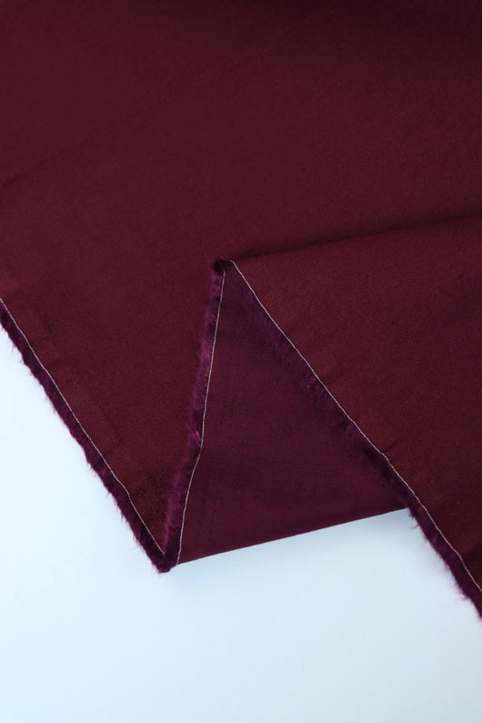 Burgundy Stretch Twill