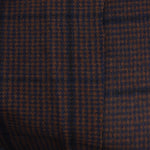 Load image into Gallery viewer, Gingerbread &amp; Navy Plaid Melton Double Weave Wool | By The Half Yard
