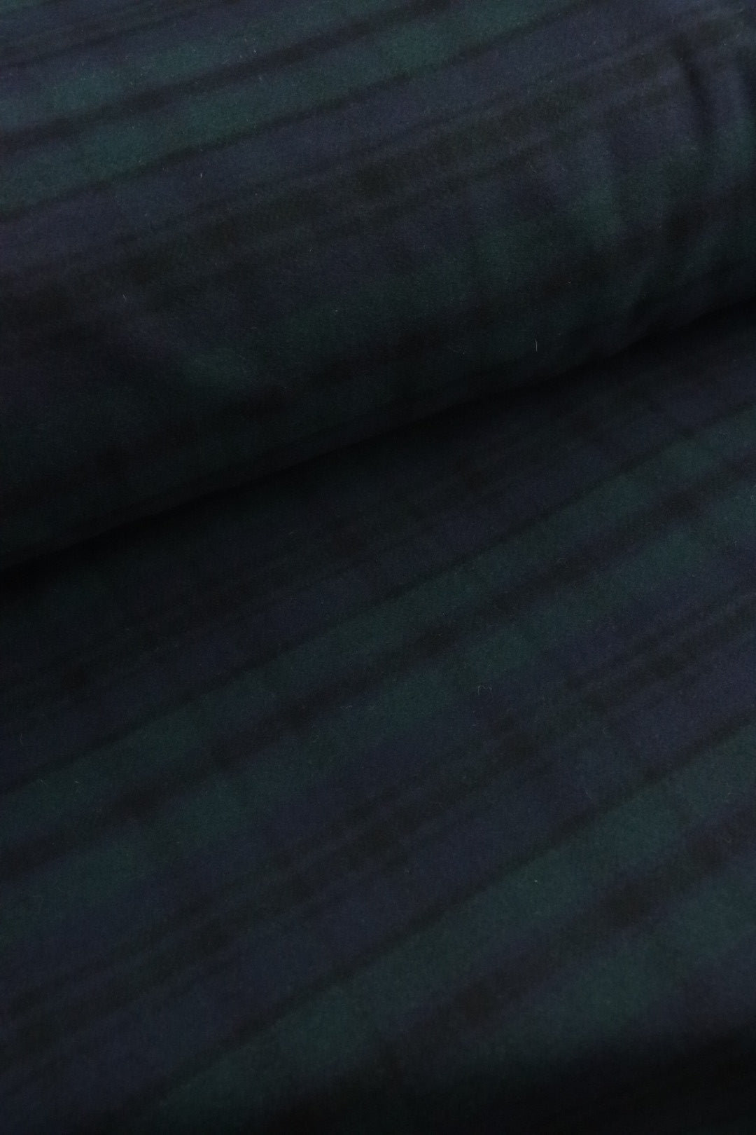 Navy Patterned Wool Hunter/Navy/Black Plaid Melton Double Weave Wool | By The Half Yard ...