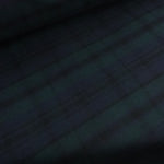 Load image into Gallery viewer, Hunter/Navy/Black Plaid Melton Double Weave Wool | By The Half Yard
