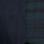 Load image into Gallery viewer, Hunter/Navy/Black Plaid Melton Double Weave Wool | By The Half Yard
