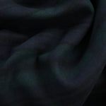 Load image into Gallery viewer, Hunter/Navy/Black Plaid Melton Double Weave Wool | By The Half Yard
