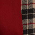 Load image into Gallery viewer, Sand/Black/Red Plaid Melton Double Weave Wool | By The Half Yard
