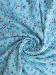 Load image into Gallery viewer, Aqua Crinkle Floral Knit