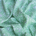 Load image into Gallery viewer, Green Crinkle Floral Knit

