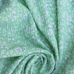 Load image into Gallery viewer, Green Crinkle Floral Knit
