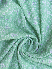 Load image into Gallery viewer, Green Crinkle Floral Knit