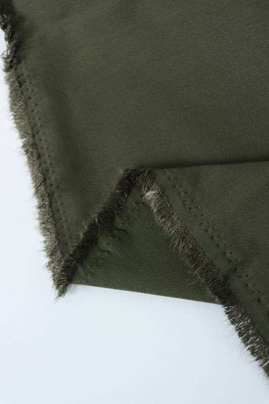 Olive Stretch Twill