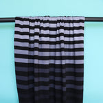 Load image into Gallery viewer, 5YD 11IN REMNANT; Cloud/Silver/Lead/Shadow K-Deer Signature Stripe Athletic Nylon/Spandex
