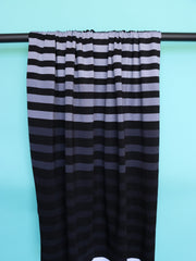 Load image into Gallery viewer, 5YD 11IN REMNANT; Cloud/Silver/Lead/Shadow K-Deer Signature Stripe Athletic Nylon/Spandex
