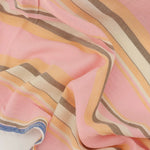 Load image into Gallery viewer, Pink/Peach/Beaver Stripe Cotton Shirting | Designer Deadstock
