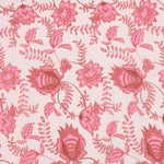 Load image into Gallery viewer, By The Panel | Red, Taffy &amp; White Floral &amp; Stripe Rayon Organza
