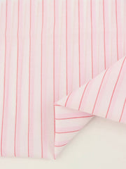 Load image into Gallery viewer, White/Red/Pink Stripe Cotton Shirting | Designer Deadstock
