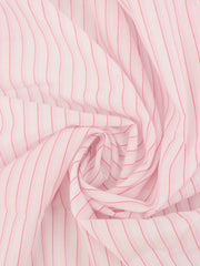 Load image into Gallery viewer, White/Red/Pink Stripe Cotton Shirting | Designer Deadstock
