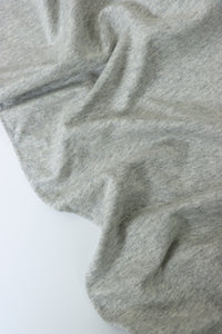 Heather Gray Cotton Spandex French Terry