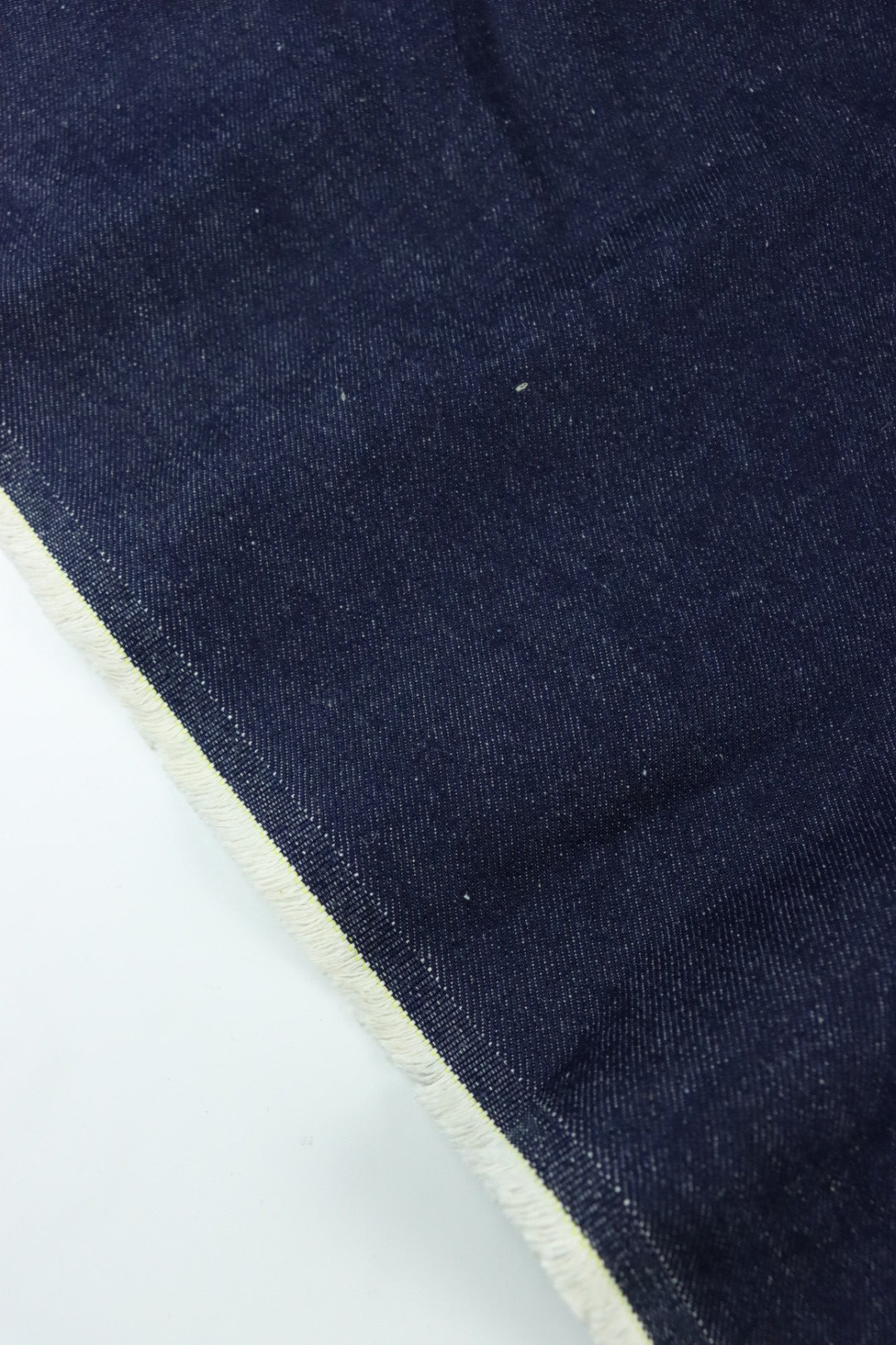 Deep indigo blue-black two tone, thick thread cotton fabric