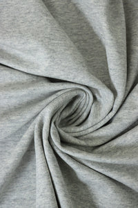 Heather Gray Cotton Spandex French Terry