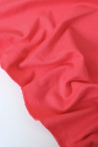 Coral Cotton Spandex French Terry