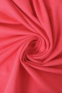 Coral Cotton Spandex French Terry