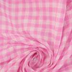 Load image into Gallery viewer, Pucker Pink Check Cotton Shirting | Designer Deadstock
