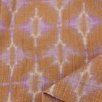 Load image into Gallery viewer, Chai &amp; Lavender Starstruck Shibori Cotton Gauze | Designer Deadstock
