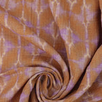 Load image into Gallery viewer, Chai &amp; Lavender Starstruck Shibori Cotton Gauze | Designer Deadstock

