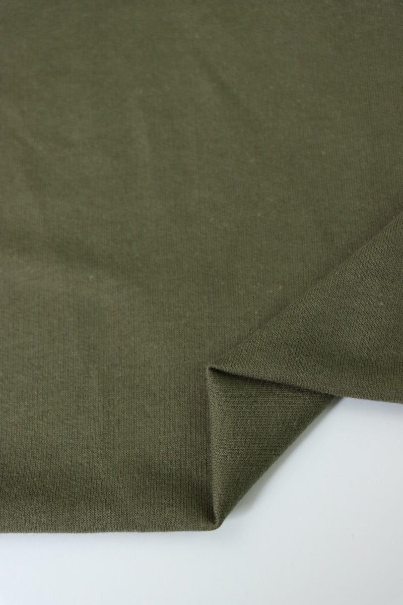 Olive Cotton Spandex French Terry