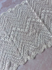 Load image into Gallery viewer, 6YD 10IN REMNANT; Ivory 6.5&quot; Wide Stretch Lace
