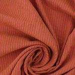 Load image into Gallery viewer, Terracotta &amp; Camel Stripe Cotton Gauze | Designer Deadstock
