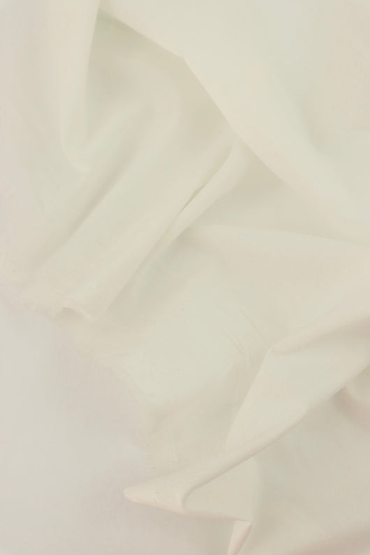 White Cotton Poplin | Designer Deadstock