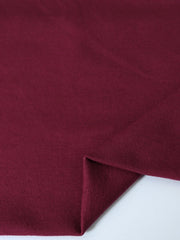 Load image into Gallery viewer, Burgundy Cotton Spandex French Terry