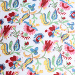 Load image into Gallery viewer, Red/Blue/Green/Yellow Paisley Cotton Organza | Designer Deadstock
