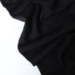 Load image into Gallery viewer, Black Cotton Spandex French Terry
