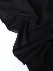 Load image into Gallery viewer, Black Cotton Spandex French Terry

