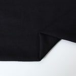 Load image into Gallery viewer, Black Cotton Spandex French Terry
