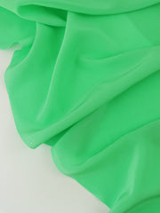 Load image into Gallery viewer, 2YD PRECUT; Bright Mint 100% Silk Georgette Crepe