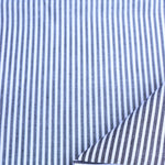 Load image into Gallery viewer, Soot &amp; White Mini 1/8" Stripe Cotton Shirting | Designer Deadstock
