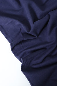 Navy Cotton Spandex French Terry