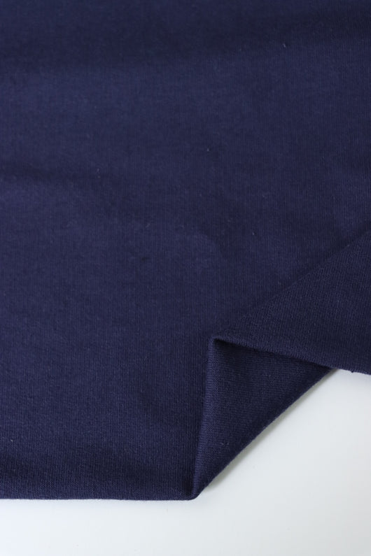 Navy Cotton Spandex French Terry