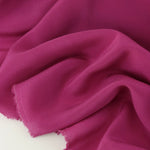 Load image into Gallery viewer, Magenta 100% Silk Georgette Crepe
